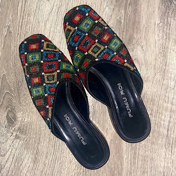 FUMU ROI Beaded Slip-On Shoes | Women’s Size 7 - Picture 1 of 4
